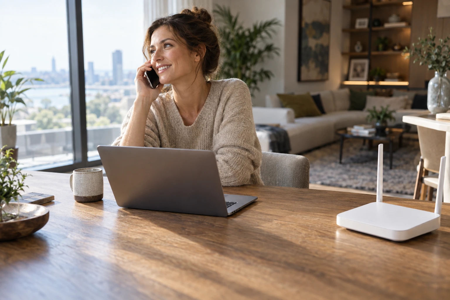 A customer or specialist discussing billing questions