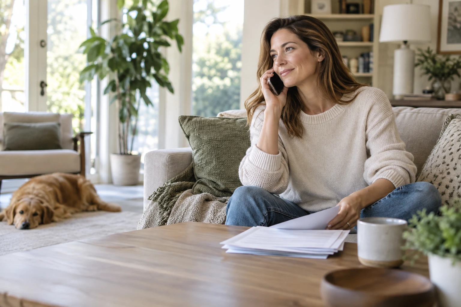 A customer or specialist discussing renewal reminders