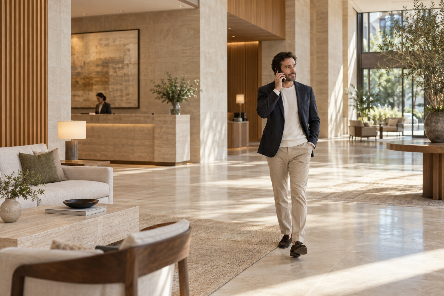 A hotels & hospitality conversation in a contemporary setting